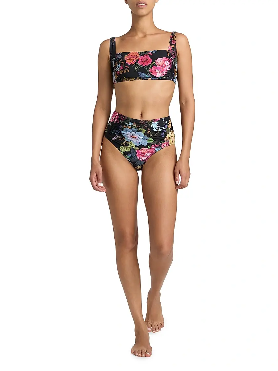 Johnny Was Women's Baccara Ruched Bikini Bottom - Baccara | Thumbnail 2
