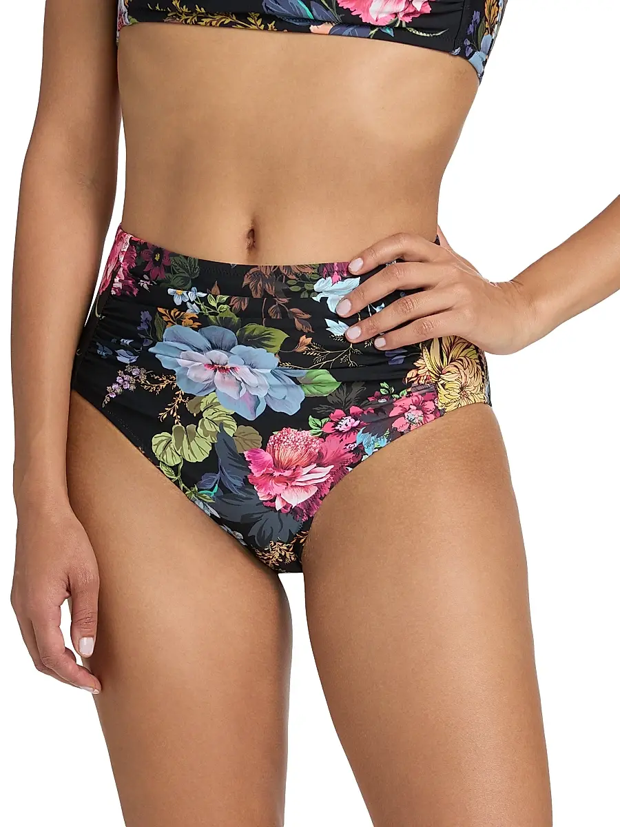 Johnny Was Women's Baccara Ruched Bikini Bottom - Baccara | Thumbnail 3
