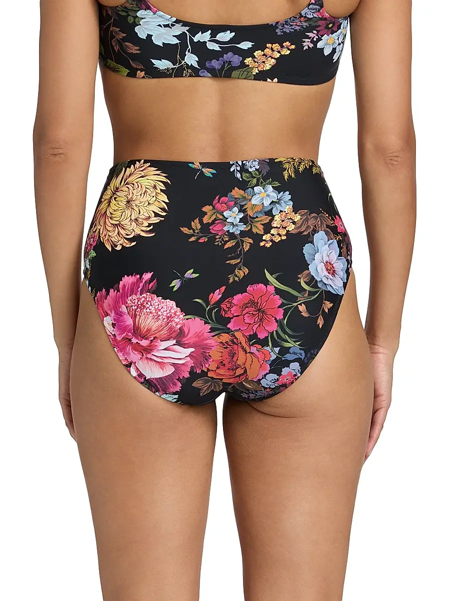Johnny Was Women's Baccara Ruched Bikini Bottom - Baccara | Thumbnail 4