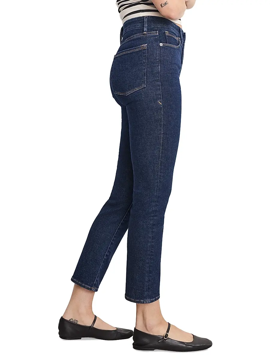 GOOD AMERICAN Women's Good Legs Straight Jeans | Thumbnail 4 GOOD AMERICAN Women's Good Legs Straight Jeans | Thumbnail 4