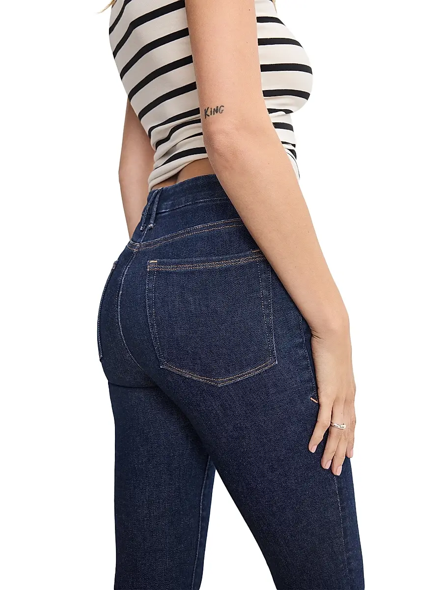 GOOD AMERICAN Women's Good Legs Straight Jeans | Thumbnail 7 GOOD AMERICAN Women's Good Legs Straight Jeans | Thumbnail 7