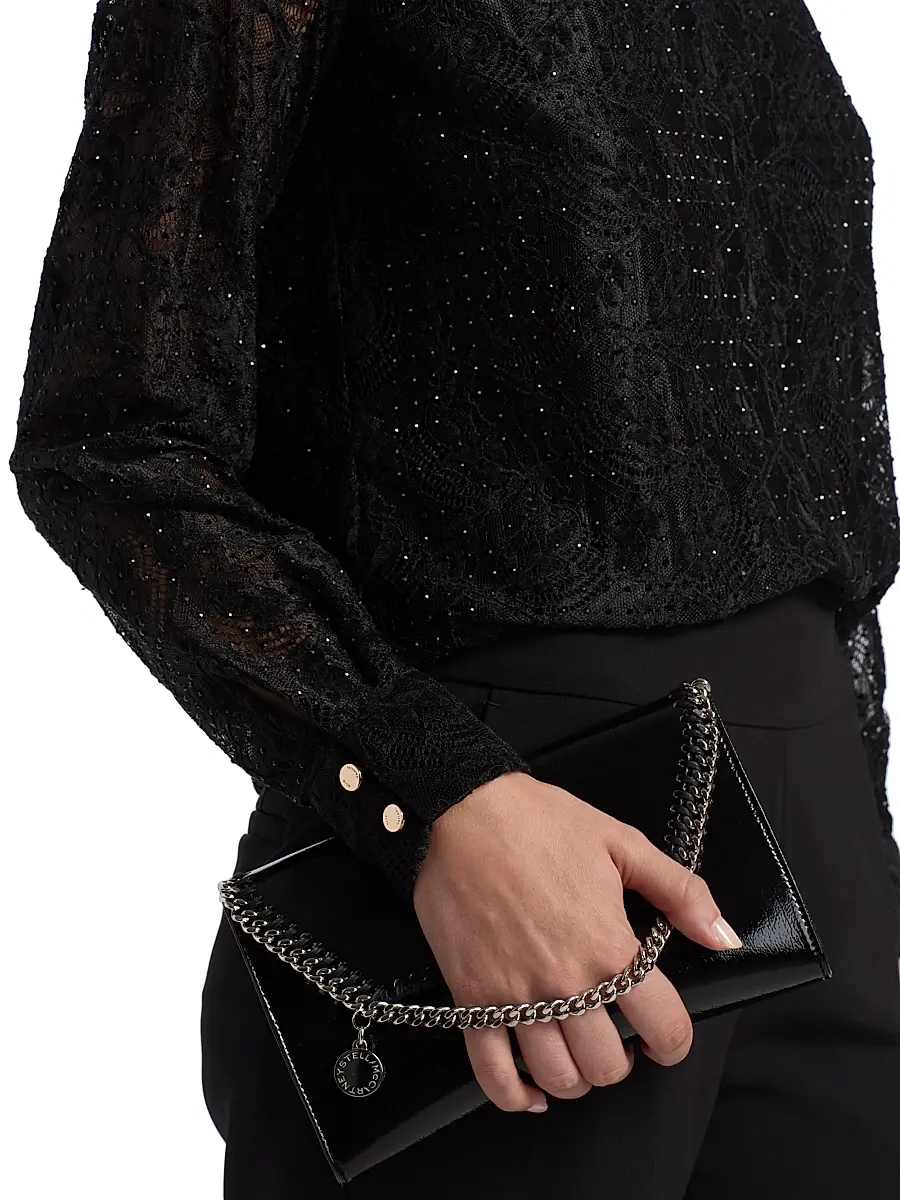 Elie Tahari Women's Azure Embellished Lace Blouse | Thumbnail 6