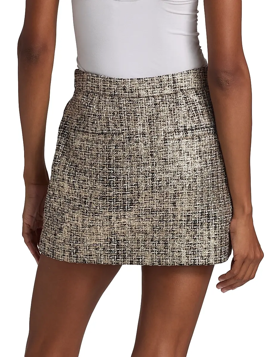 Generation Love Women's Kendra Metallic Tweed Miniskirt | Thumbnail 5 Generation Love Women's Kendra Metallic Tweed Miniskirt | Thumbnail 5