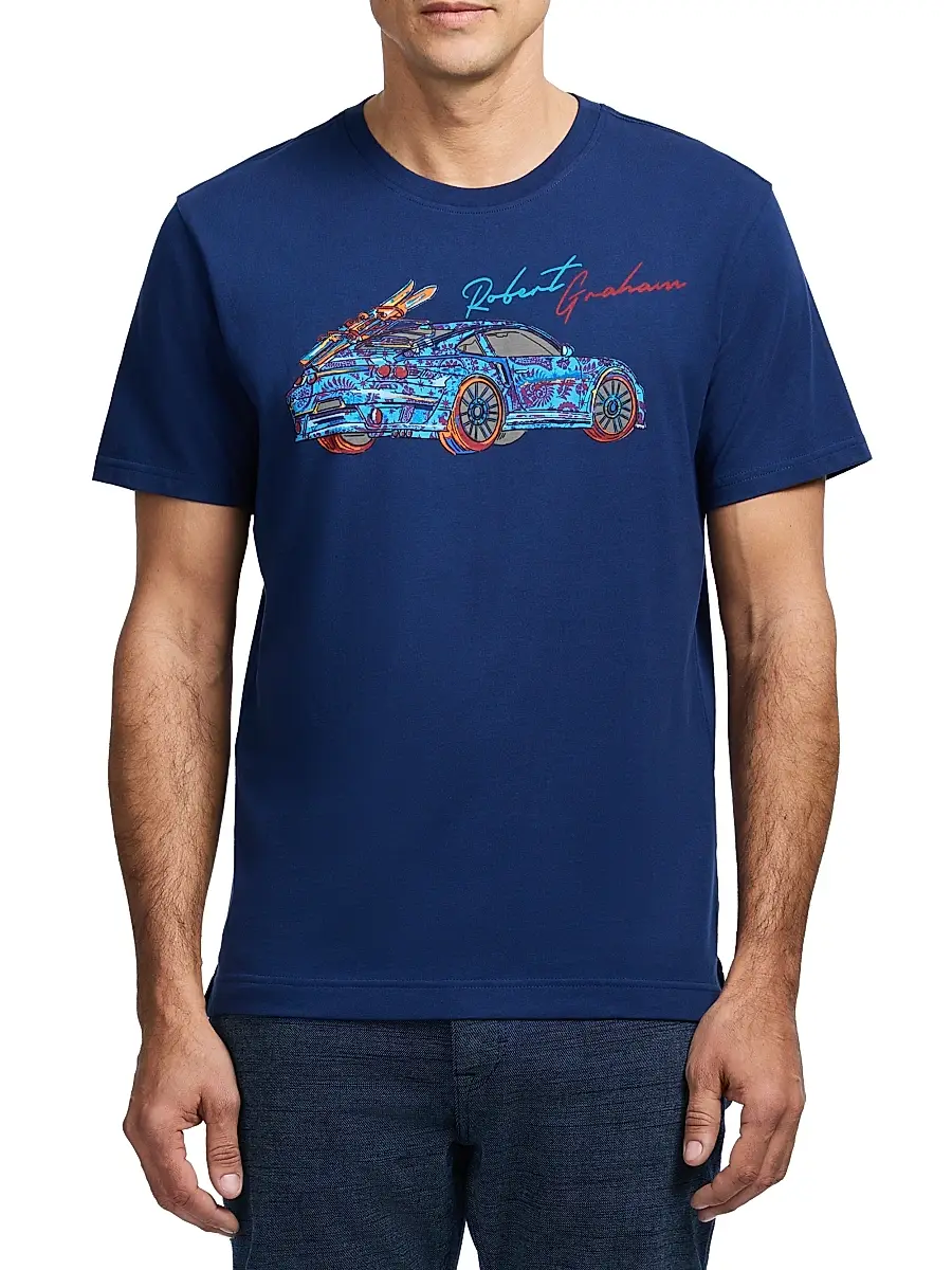 Robert Graham Men's Road Trip Graphic T-Shirt | Thumbnail 3 Robert Graham Men's Road Trip Graphic T-Shirt | Thumbnail 3