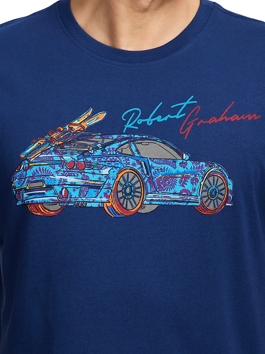 Robert Graham Men's Road Trip Graphic T-Shirt | Thumbnail 6 Robert Graham Men's Road Trip Graphic T-Shirt | Thumbnail 6