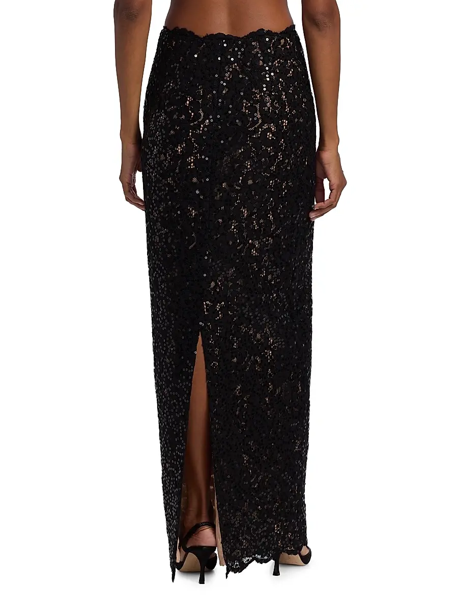 Toccin Women's Marielle Cotton-Blend Lace Maxi Skirt | Thumbnail 5 Toccin Women's Marielle Cotton-Blend Lace Maxi Skirt | Thumbnail 5