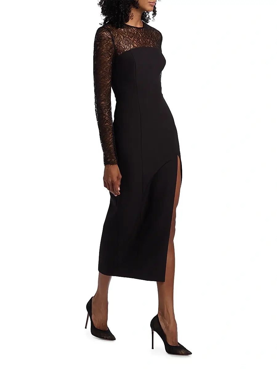 Toccin Women's Loretta Lace Midi-Dress | Thumbnail 2 Toccin Women's Loretta Lace Midi-Dress | Thumbnail 2