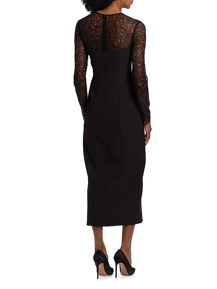 Toccin Women's Loretta Lace Midi-Dress | Thumbnail 5 Toccin Women's Loretta Lace Midi-Dress | Thumbnail 5