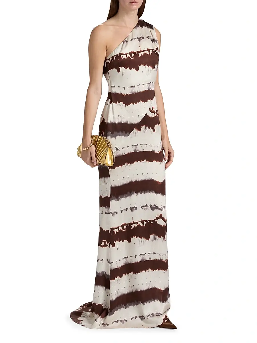 Toccin Women's Somara One-Shoulder Cascade Gown | Thumbnail 3 Toccin Women's Somara One-Shoulder Cascade Gown | Thumbnail 3