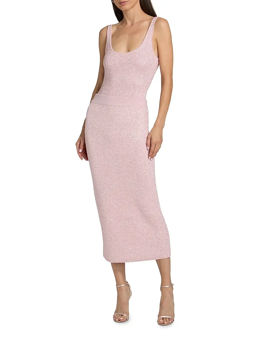 Toccin Women's Sheila Sequined Knit Bodysuit | Thumbnail 2 Toccin Women's Sheila Sequined Knit Bodysuit | Thumbnail 2