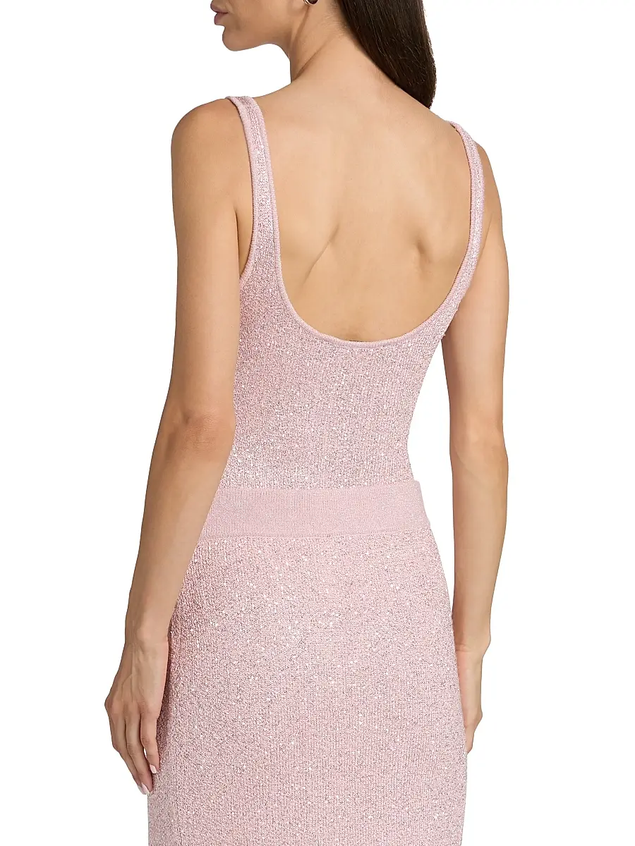 Toccin Women's Sheila Sequined Knit Bodysuit | Thumbnail 5 Toccin Women's Sheila Sequined Knit Bodysuit | Thumbnail 5
