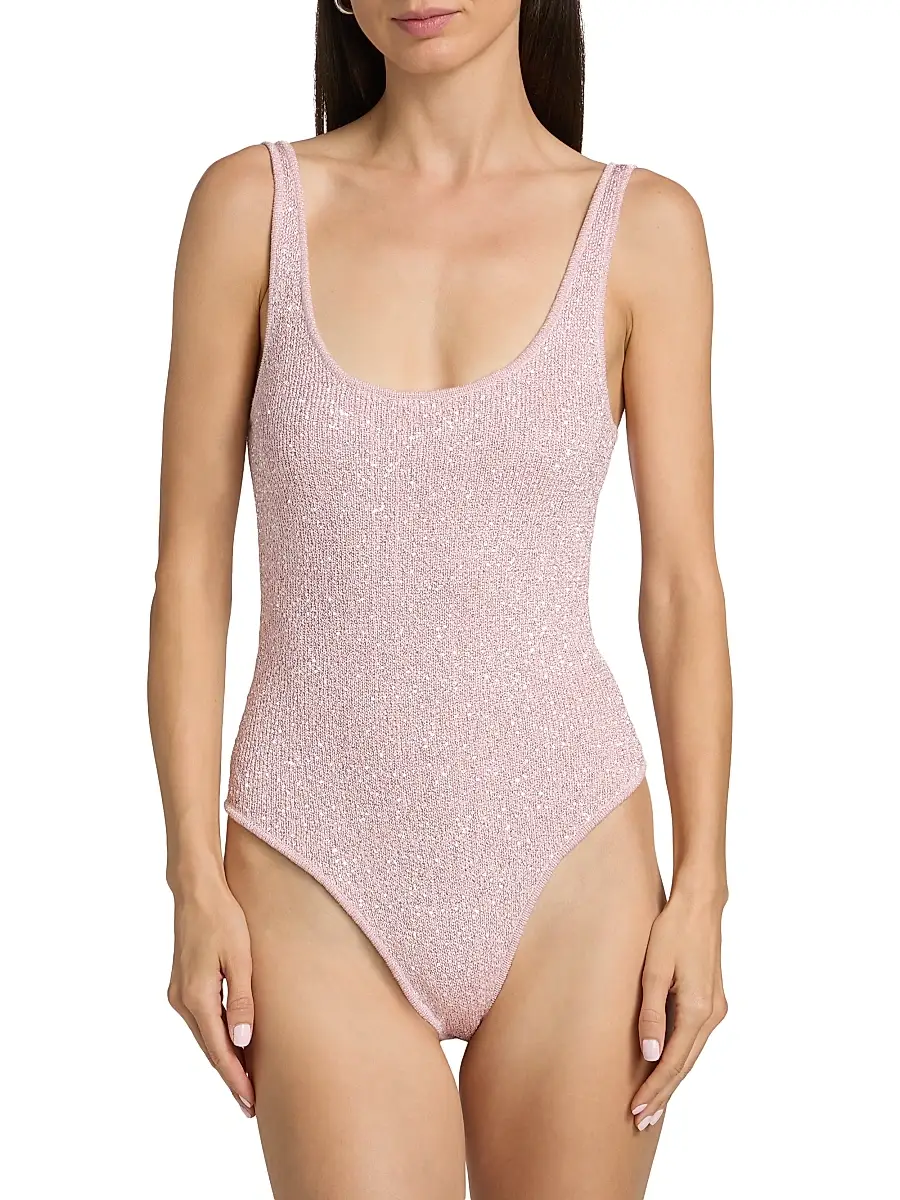 Toccin Women's Sheila Sequined Knit Bodysuit | Thumbnail 6 Toccin Women's Sheila Sequined Knit Bodysuit | Thumbnail 6