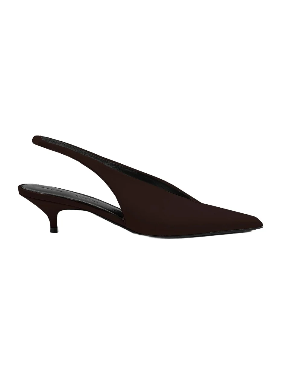Women's Slash 40MM Suede Slingback Pumps Women's Slash 40MM Suede Slingback Pumps