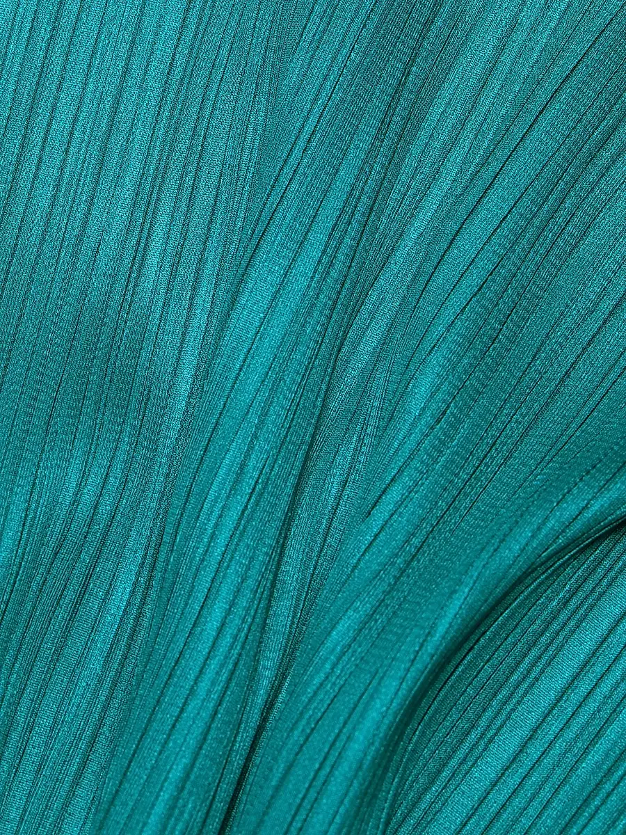 Pleats Please Issey Miyake Women's Monthly Colors: October Long-Sleeve Top - Turquoise Green | Thumbnail 7 Pleats Please Issey Miyake Women's Monthly Colors: October Long-Sleeve Top - Turquoise Green | Thumbnail 7