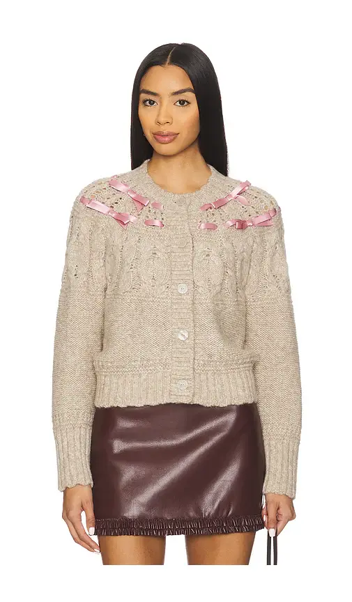 LoveShackFancy Clementian Cardigan | Image 1 LoveShackFancy Clementian Cardigan | Image 1