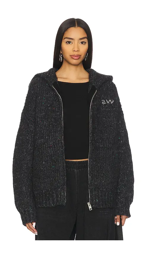 Alexander Wang Oversized Zip Up Hoodie | Image 1 Alexander Wang Oversized Zip Up Hoodie | Image 1