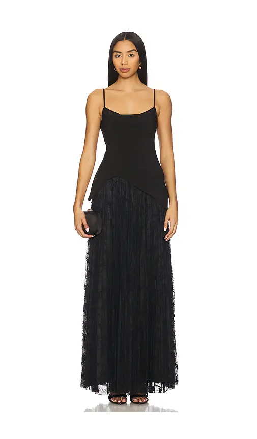AMUR Leighton Pleated Gown | Image 1 AMUR Leighton Pleated Gown | Image 1
