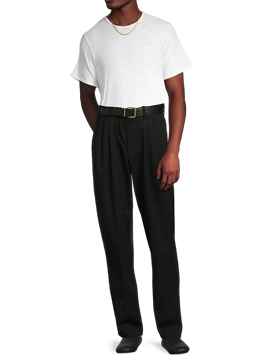 Vince Men's Double Pleated Suiting Trousers | Thumbnail 2 Vince Men's Double Pleated Suiting Trousers | Thumbnail 2