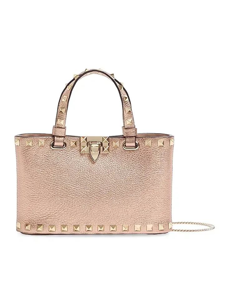 Women's Rockstud Mini Shopping Top Handle Bag Women's Rockstud Mini Shopping Top Handle Bag