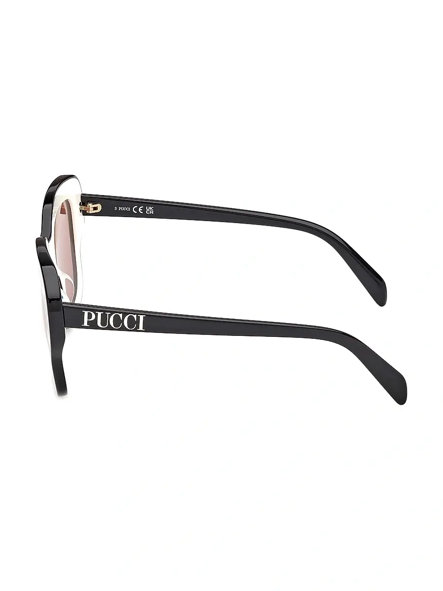 Pucci Women's 52MM Butterfly Sunglasses - Multicolor Brown | Thumbnail 3 Pucci Women's 52MM Butterfly Sunglasses - Multicolor Brown | Thumbnail 3
