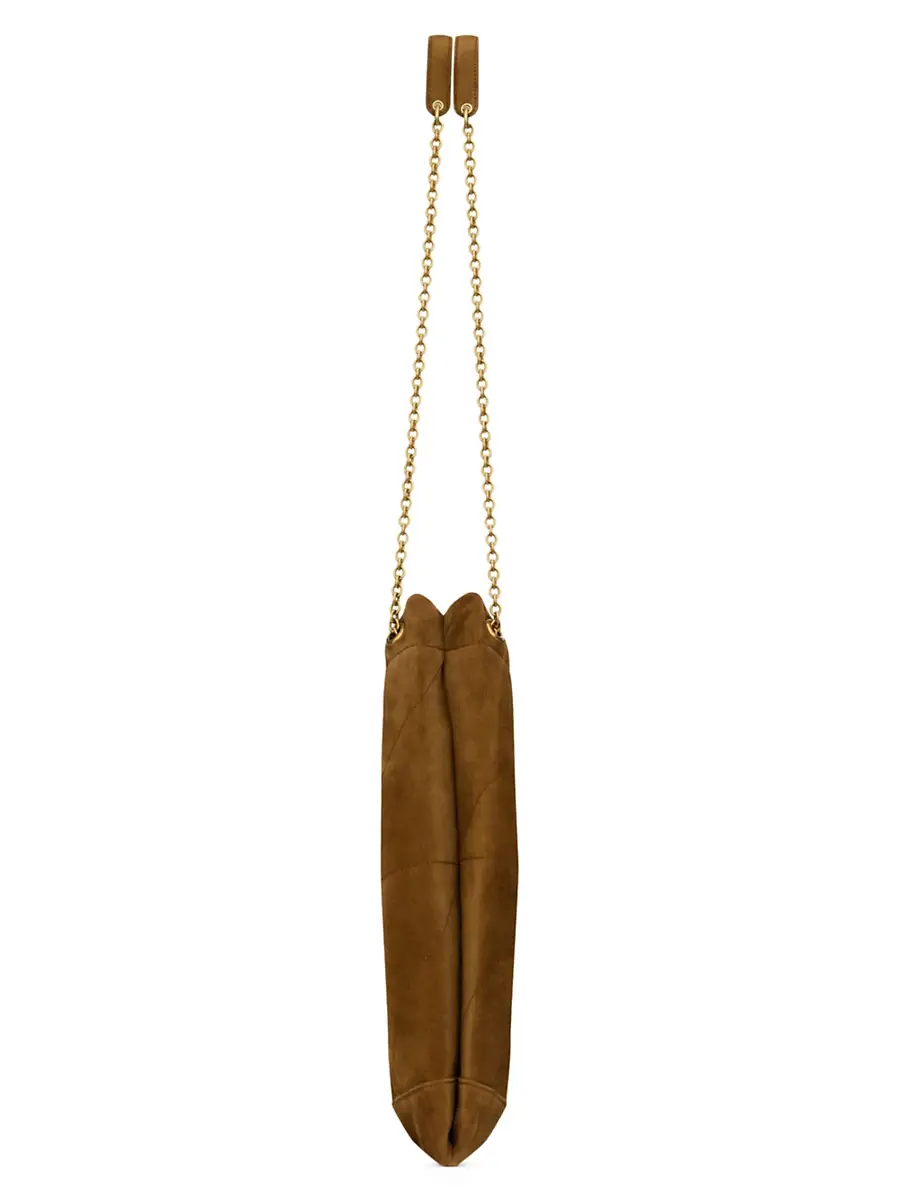 Saint Laurent Women's Jamie Pochon Shoulder Bag in Suede - Caramel Cognac | Thumbnail 4 Saint Laurent Women's Jamie Pochon Shoulder Bag in Suede - Caramel Cognac | Thumbnail 4