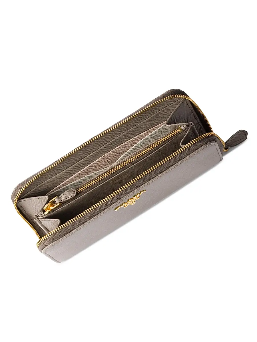 Prada Women's Saffiano Leather Wallet - Beige | Thumbnail 2 Prada Women's Saffiano Leather Wallet - Beige | Thumbnail 2