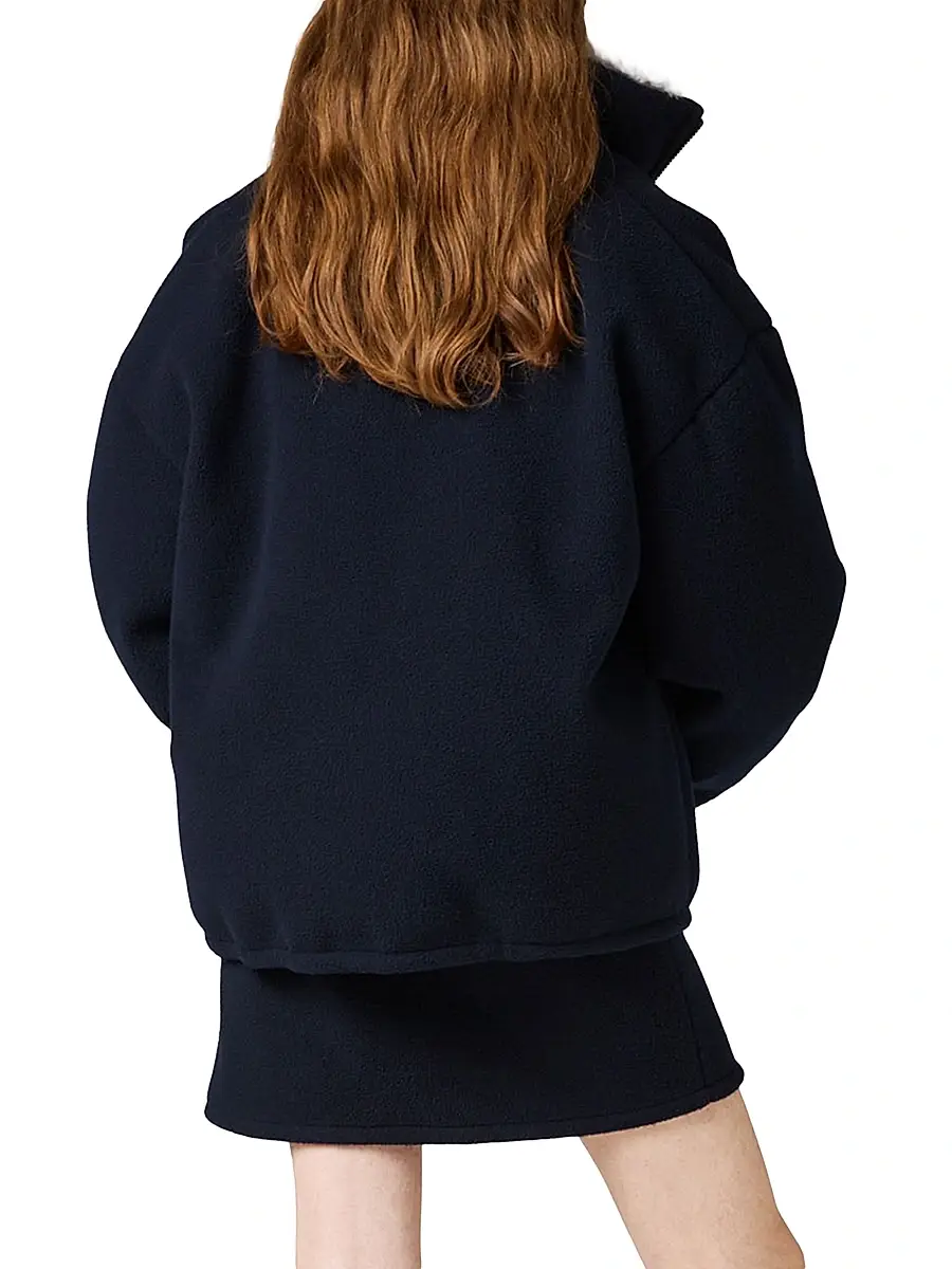 Miu Miu Women's Fleece Down Jacket | Thumbnail 3 Miu Miu Women's Fleece Down Jacket | Thumbnail 3