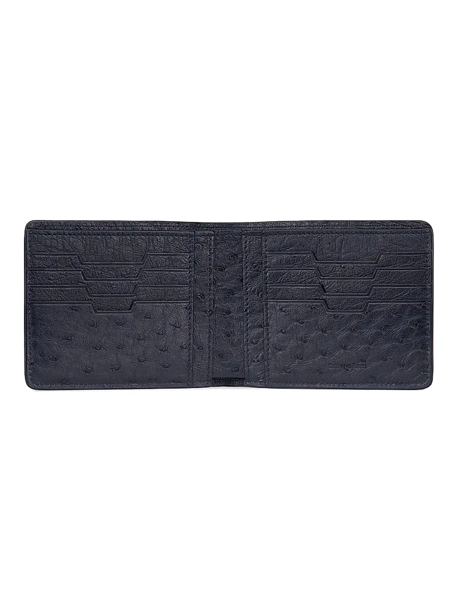 Stefano Ricci Men's Elegant Bifold Wallet - Dark Blue | Thumbnail 4 Stefano Ricci Men's Elegant Bifold Wallet - Dark Blue | Thumbnail 4