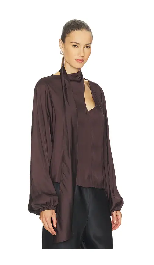 WeWoreWhat Wrap Neck Tie Top | Thumbnail 2