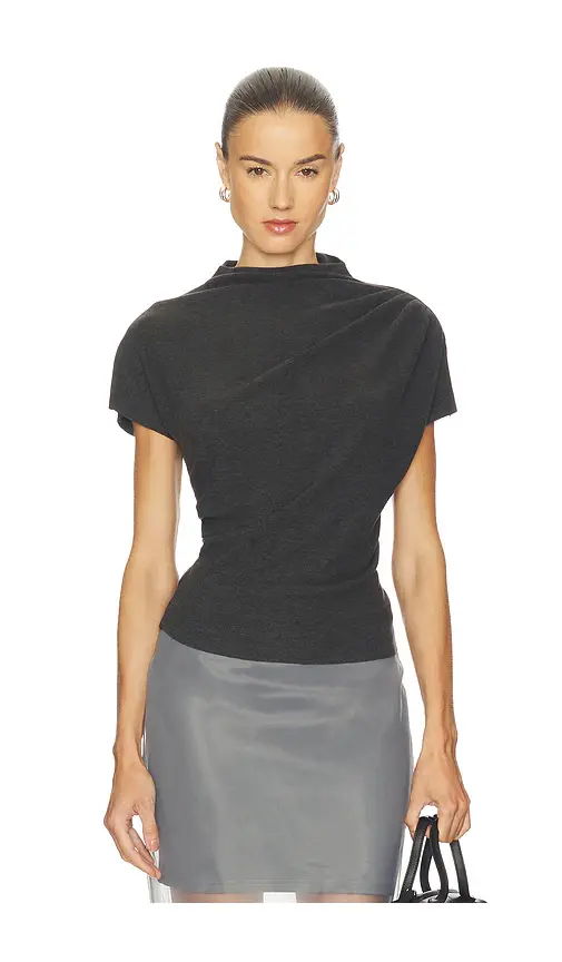 Line & Dot Walker Draped Top