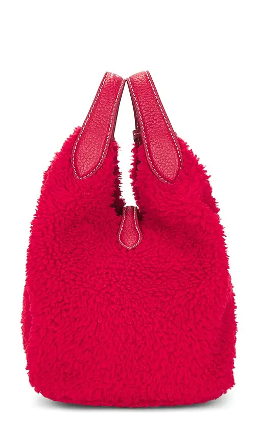 Polo Ralph Lauren Shearling & Pebble Leather Crossbody Tote Small | Thumbnail 2 Polo Ralph Lauren Shearling & Pebble Leather Crossbody Tote Small | Thumbnail 2