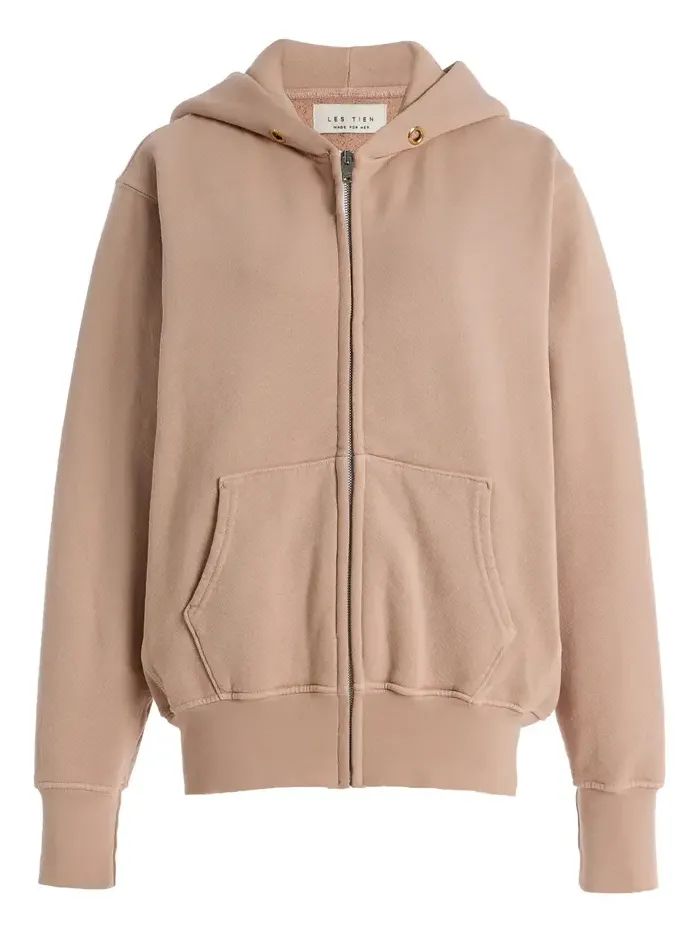 Les Tien Heavyweight Cotton Zip-Up Hoodie