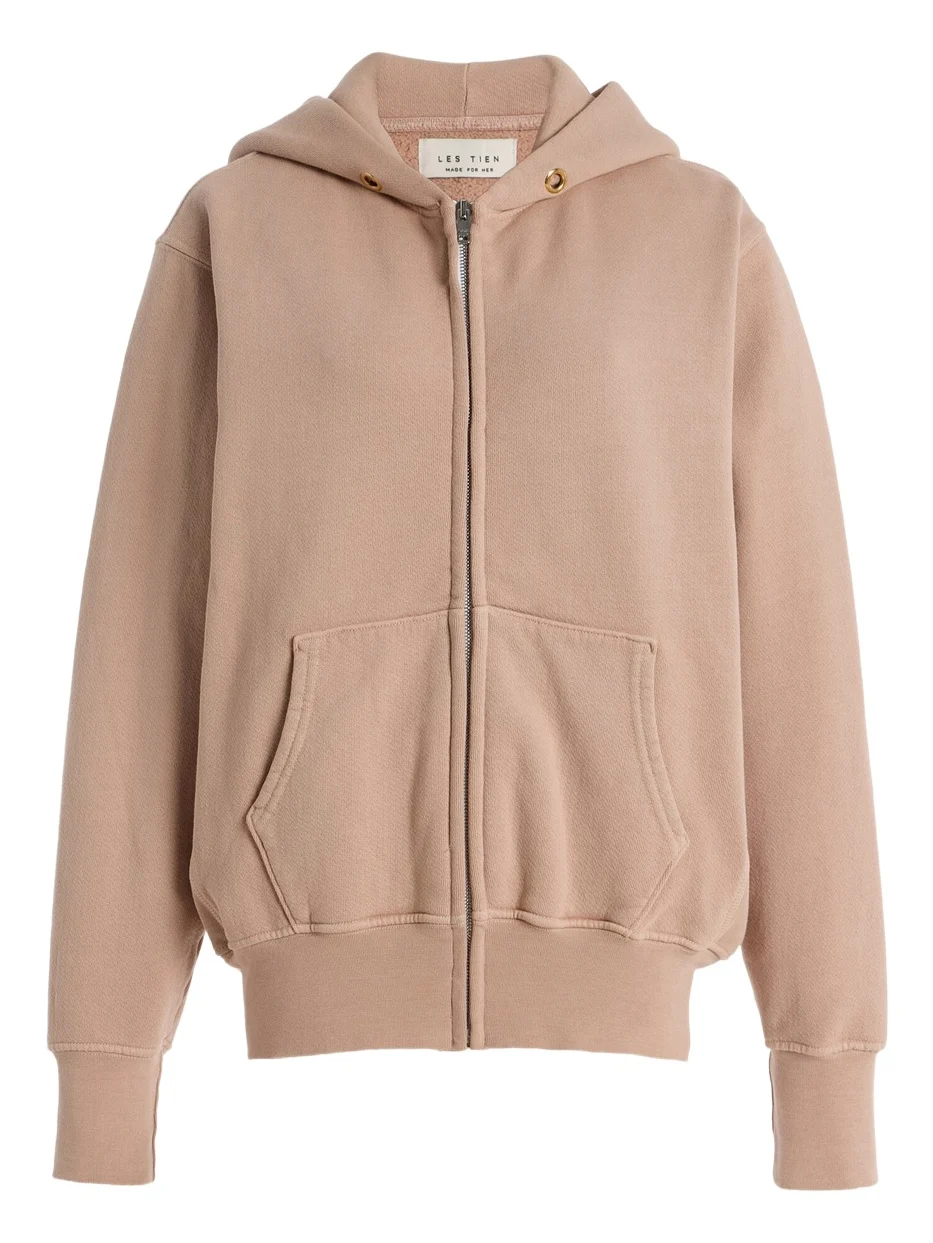 Les Tien Heavyweight Cotton Zip-Up Hoodie