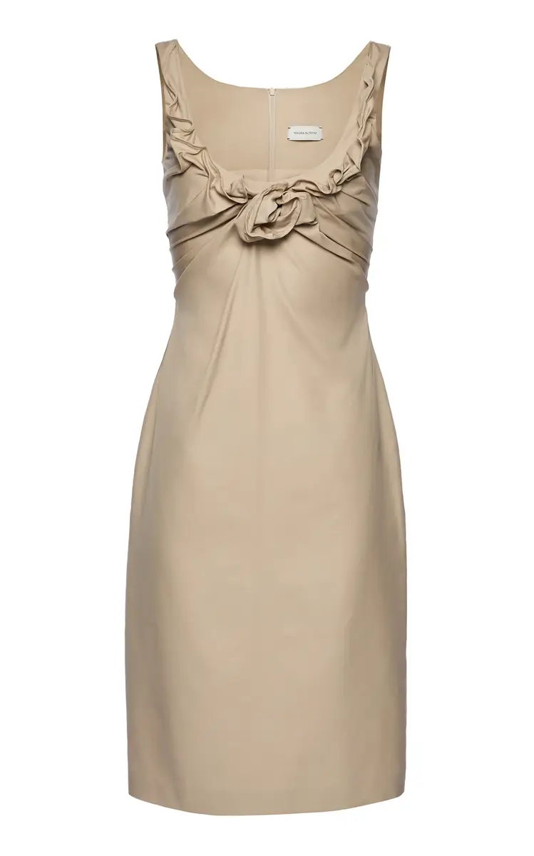 Magda Butrym Gathered Cotton-Blend Midi Dress | Thumbnail 6 Magda Butrym Gathered Cotton-Blend Midi Dress | Thumbnail 6