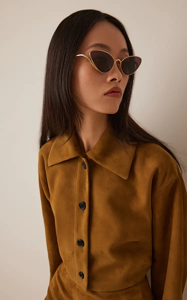 Loewe Shooting Star Cat-Eye Metal Sunglasses | Thumbnail 2 Loewe Shooting Star Cat-Eye Metal Sunglasses | Thumbnail 2