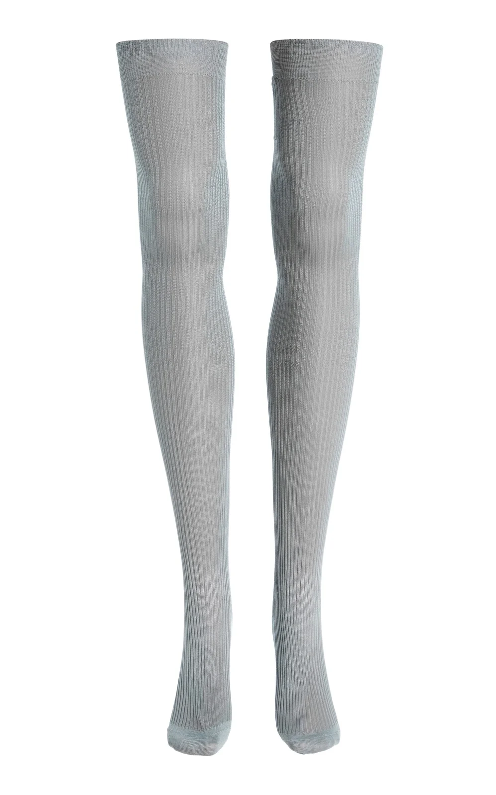 Knee-High Ribbed-Silk Socks