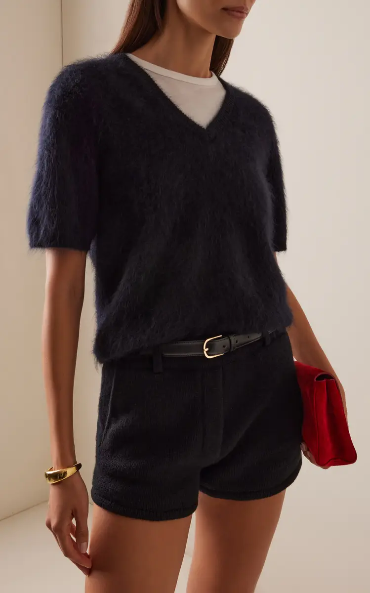 Lisa Yang Lovisa Brushed Cashmere T-Shirt | Thumbnail 2 Lisa Yang Lovisa Brushed Cashmere T-Shirt | Thumbnail 2