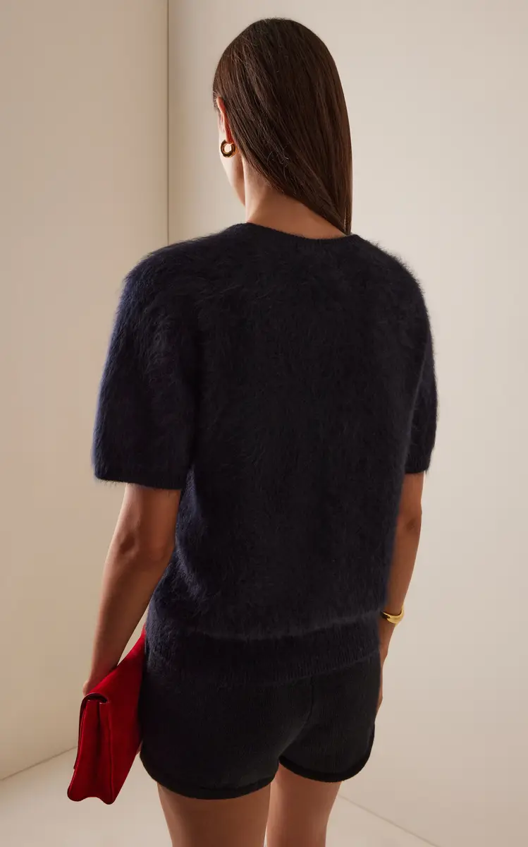 Lisa Yang Lovisa Brushed Cashmere T-Shirt | Thumbnail 4 Lisa Yang Lovisa Brushed Cashmere T-Shirt | Thumbnail 4