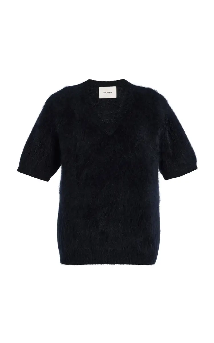Lisa Yang Lovisa Brushed Cashmere T-Shirt | Thumbnail 6 Lisa Yang Lovisa Brushed Cashmere T-Shirt | Thumbnail 6