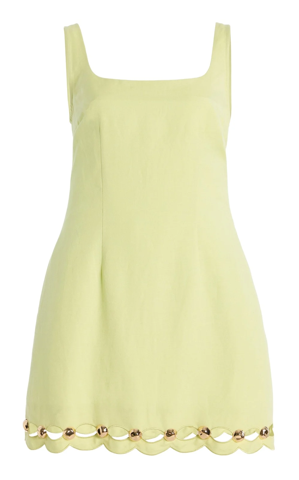 Lindley Embellished Cutout Linen-Blend Midi Dress Lindley Embellished Cutout Linen-Blend Midi Dress