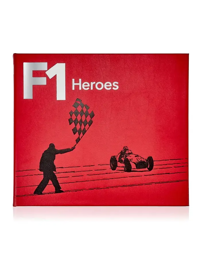 Graphic Image F1 Heroes Leather Hardcover Book
