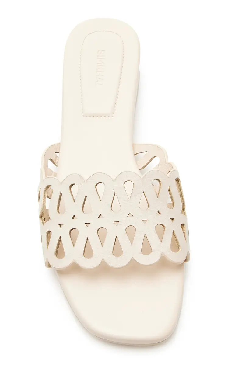 SIMKHAI McCall Laser-Cut Leather Sandals | Thumbnail 3 SIMKHAI McCall Laser-Cut Leather Sandals | Thumbnail 3