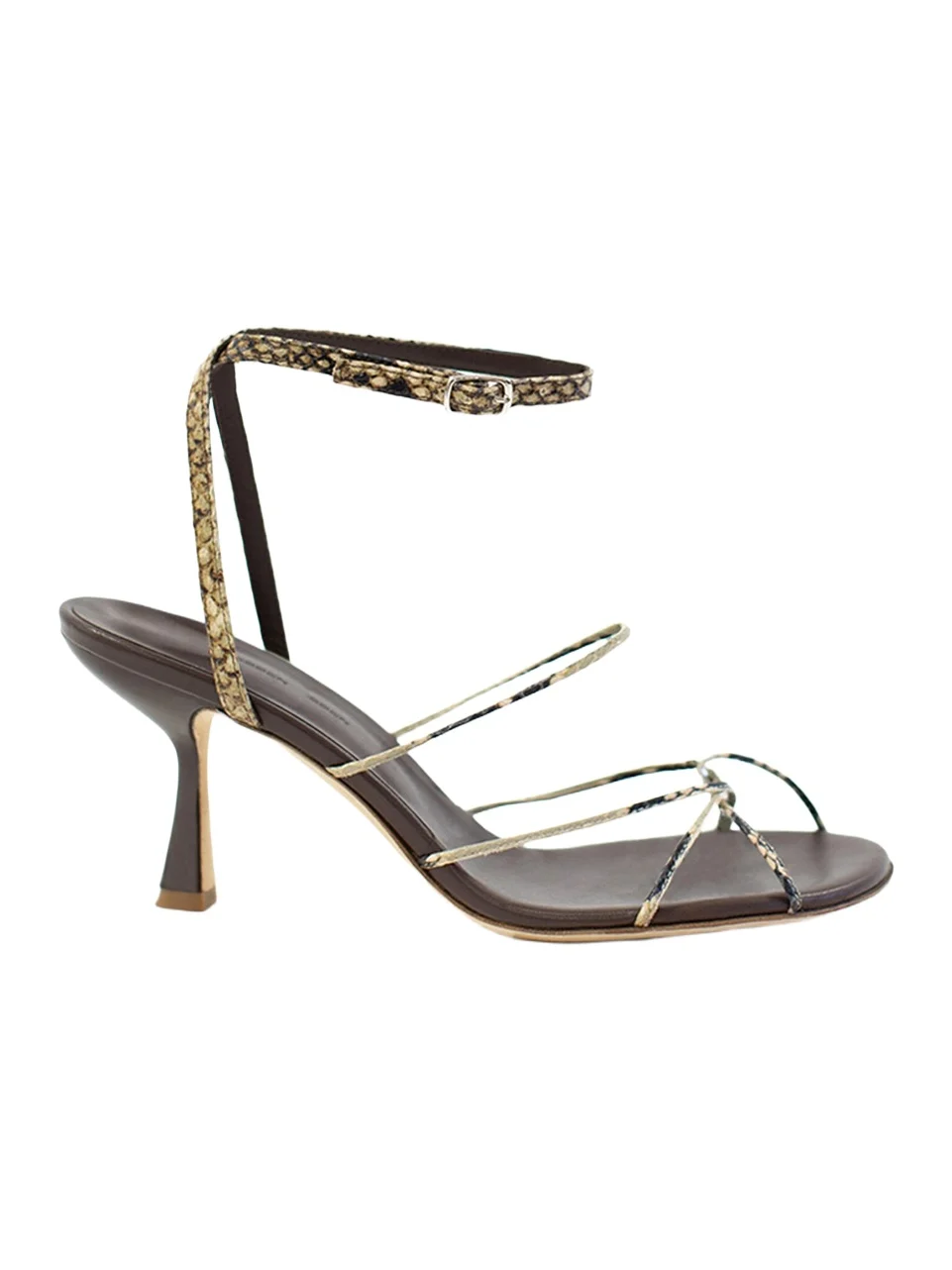 Christopher Esber Blaze Contrast-Trim Leather Sandals