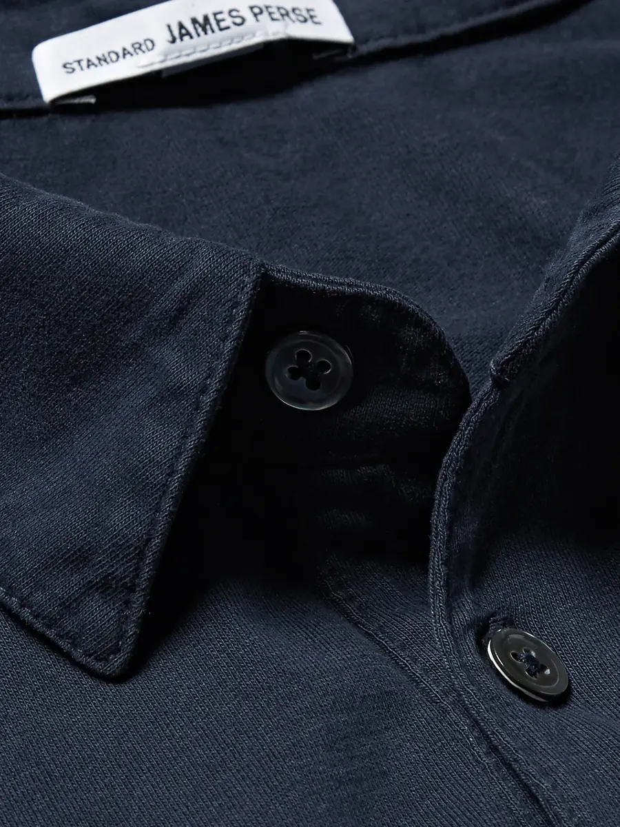 James Perse Supima Cotton-Jersey Polo Shirt - Men | Thumbnail 5 James Perse Supima Cotton-Jersey Polo Shirt - Men | Thumbnail 5