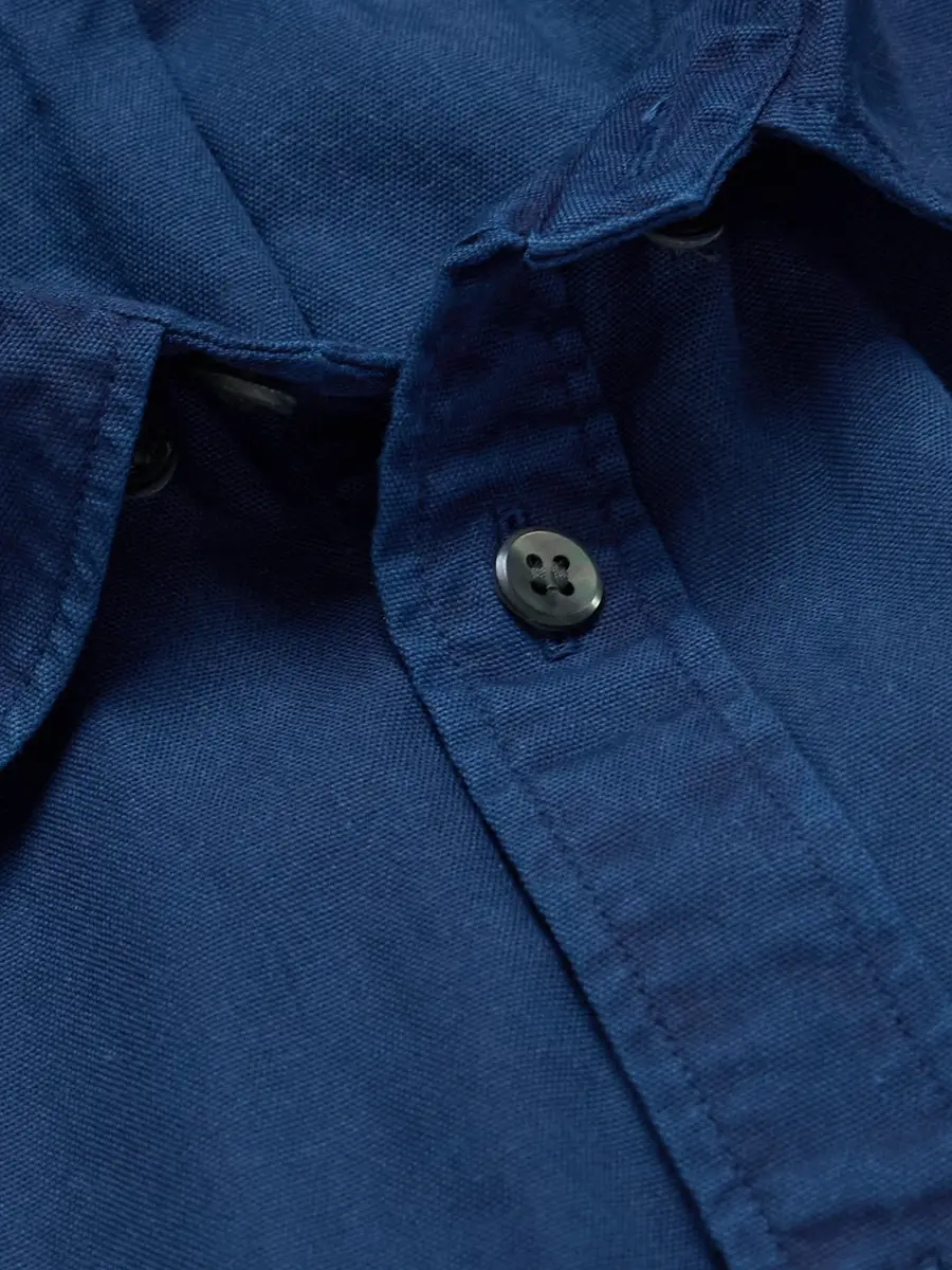 Blue Blue Japan Button-Down Collar Indigo-Dyed Cotton Oxford Shirt - Men | Thumbnail 5 Blue Blue Japan Button-Down Collar Indigo-Dyed Cotton Oxford Shirt - Men | Thumbnail 5