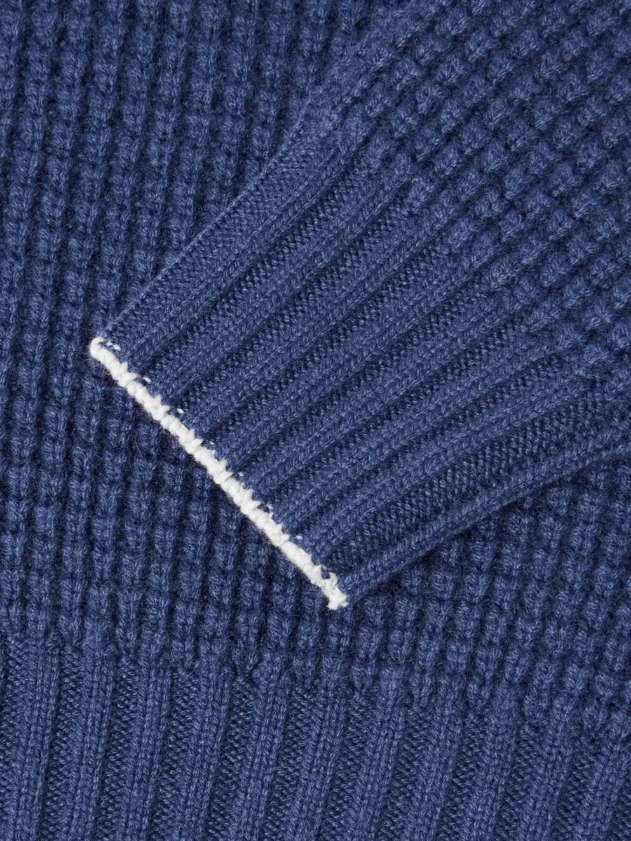 Brunello Cucinelli Waffle-Knit Cashmere Polo Shirt - Men | Thumbnail 5 Brunello Cucinelli Waffle-Knit Cashmere Polo Shirt - Men | Thumbnail 5