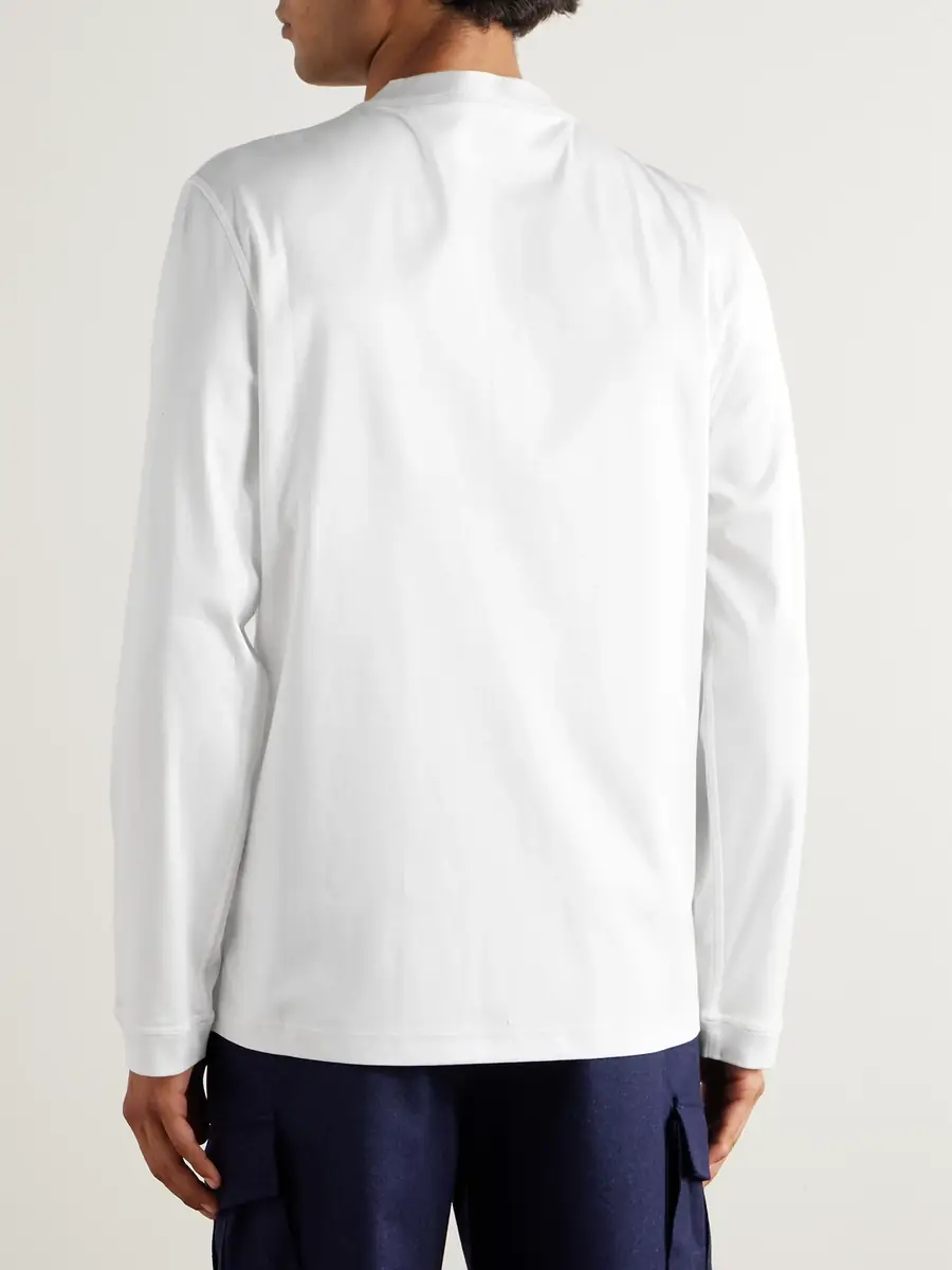 Brunello Cucinelli Slim-Fit Cotton-Jersey Henley T-Shirt - Men | Thumbnail 4 Brunello Cucinelli Slim-Fit Cotton-Jersey Henley T-Shirt - Men | Thumbnail 4