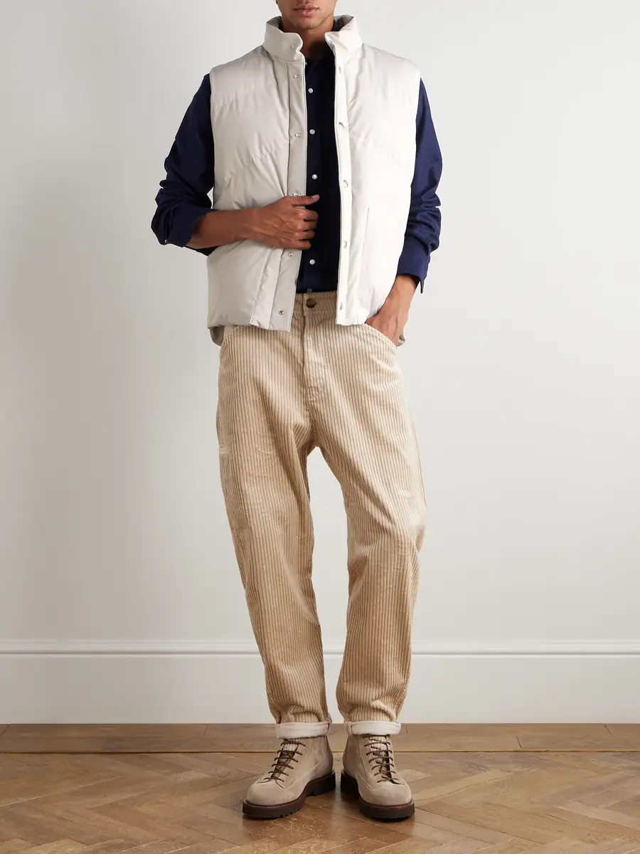 Brunello Cucinelli Quilted Shell Down Gilet - Men | Thumbnail 2 Brunello Cucinelli Quilted Shell Down Gilet - Men | Thumbnail 2