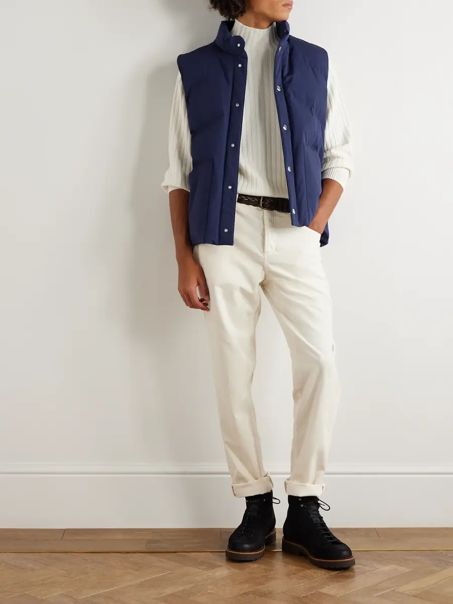 Brunello Cucinelli Quilted Shell Down Gilet - Men | Thumbnail 2