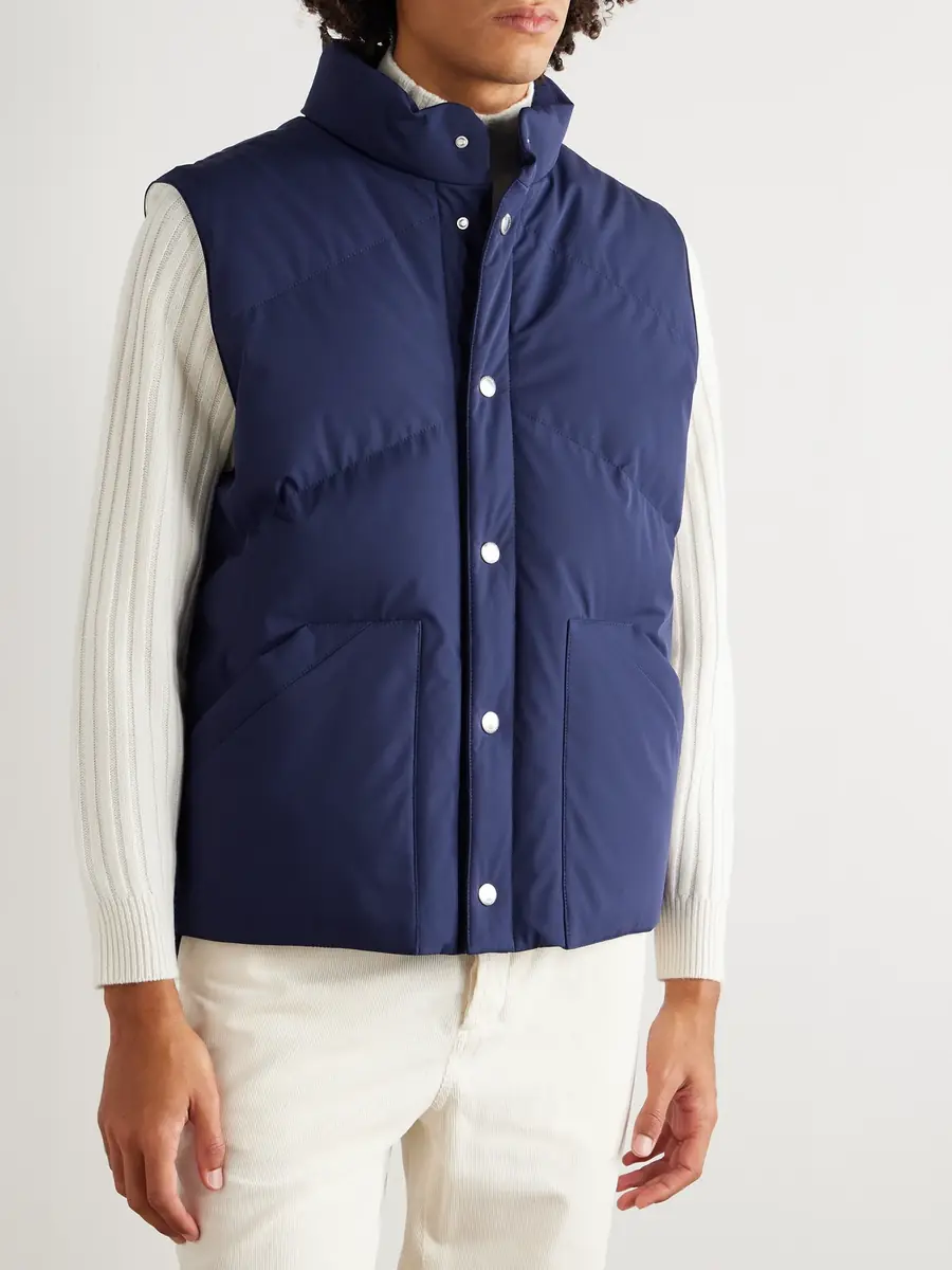 Brunello Cucinelli Quilted Shell Down Gilet - Men | Thumbnail 3